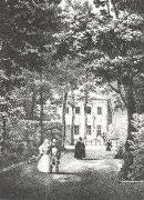 unknow artist idyll fran sommarpalatset i s t petersburg pa 1830 talet painting